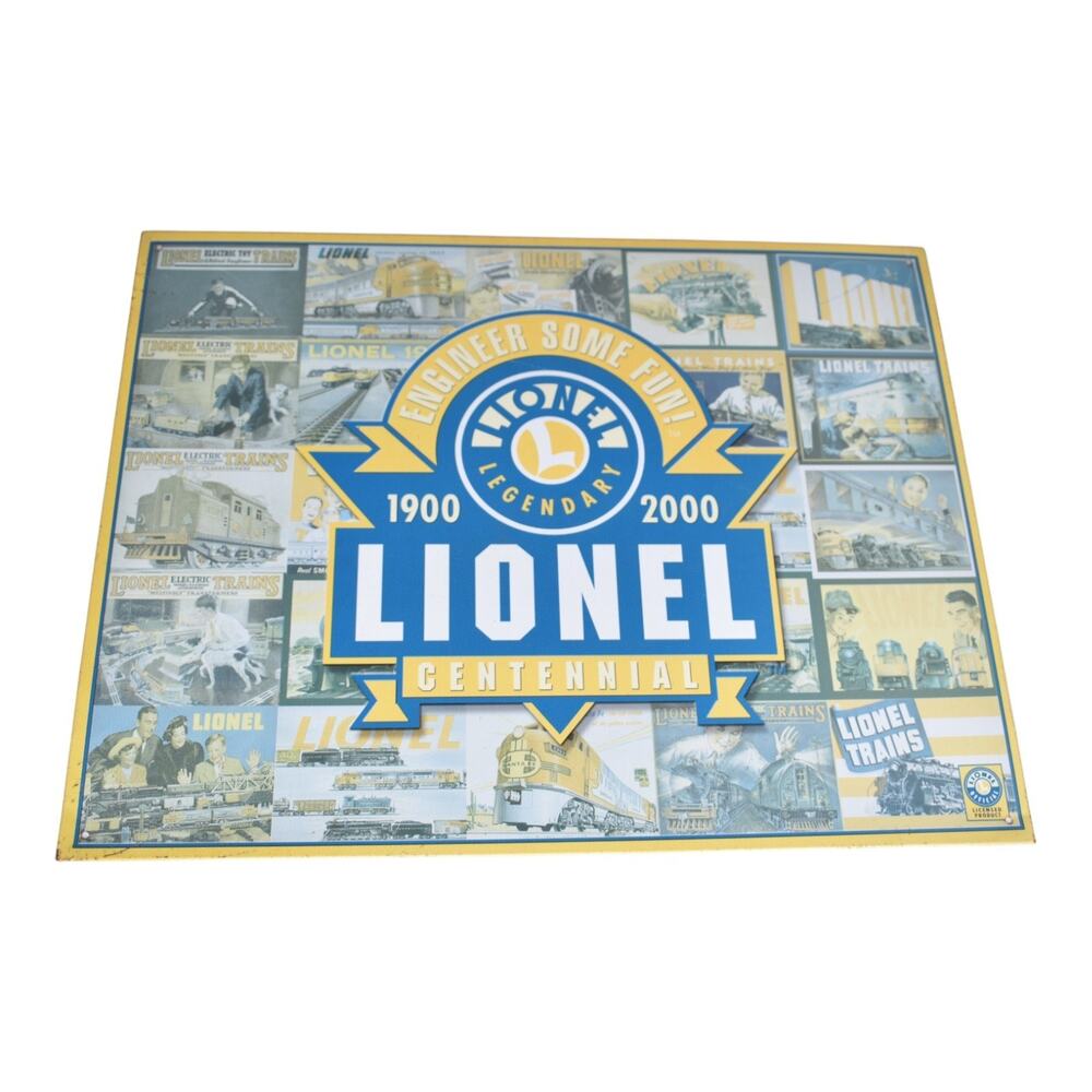 Lionel Centennial Metal Sign - 16" x 12"